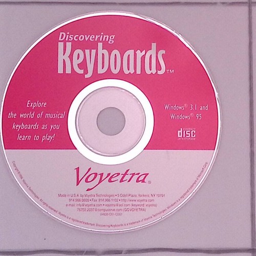 Voyetra discovering keyboards - discovering,
