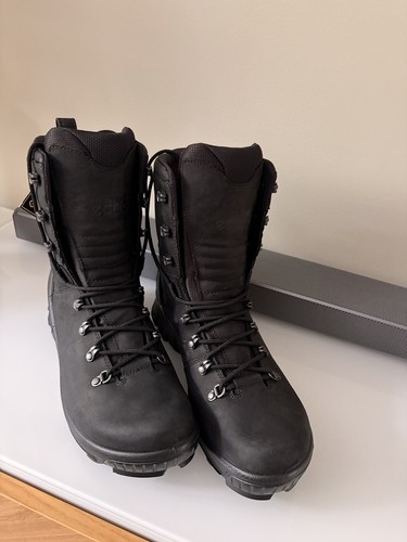 Ecco men black - black, leather