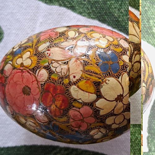 Hand painted floral wooden - floral,
