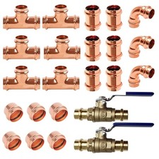 (23PC) 3/4" Propress Copper