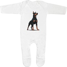 'Proud Doberman Dog' Baby Romper Jumpsuits / Sleep suits (SS057872)