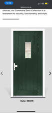 Brand New Composite Front Door. Black Front And White Inside.Standard UK.