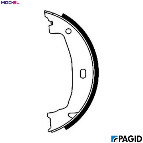 Brake shoe set parking - set,