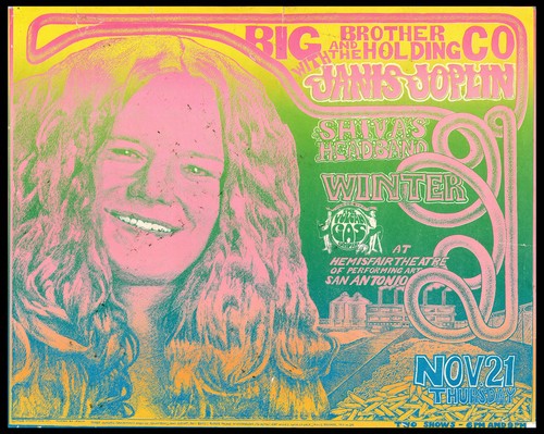 Janis joplin concert handbill - concert,