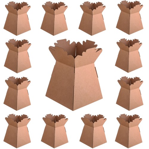 Kraft florist bouquet box - kraft,