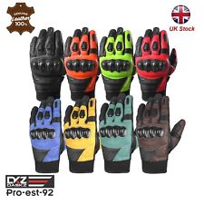 Leather Motorbike Gloves Motorcycle Thermal  Gloves summer Biker Gloves 8 colors