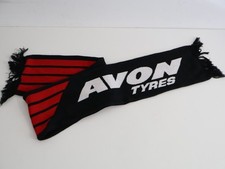 Avon Tyres Vintage Scarf Black Red Black