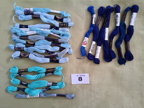 Assortment blue colours - assortment,