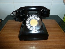 1950s Black Bakelite Telephone GPO 312L Telephone Exchange