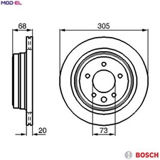 2x BRAKE DISC 0 986 478 660