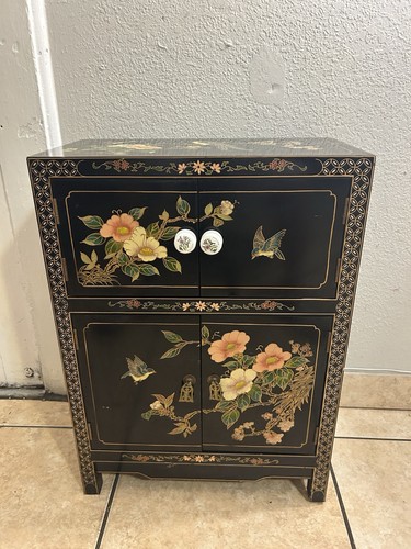 Vintage chinese black - chinese, wood