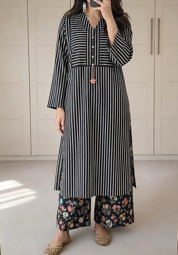 Khaadi striped long sleeve - khaadi,
