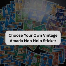 Vintage Pokemon Amada Non Holo Sticker Card - You Choose! - 1997