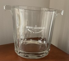 Moët & Chandon Petite Liquorelle Vintage Glass Ice Bucket STUNNING Champagne Bar