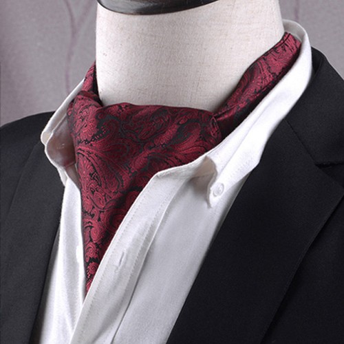 Black red paisley - black,