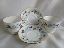 Colclough Linden China Cups & Saucers X2 Vintage English China