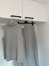 Corporate zara two piece co ord set S/8 knit loungewear top and bottoms