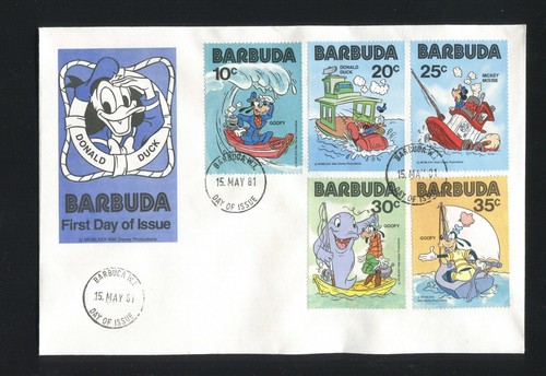 Disney barbuda 1980 fdc - barbuda,