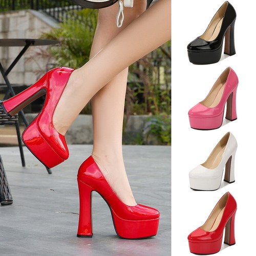 Sexy men pumps block - block, heeled