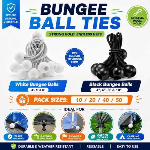 White black bungee - white,