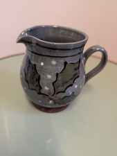 Studio Pottery Christmas Jug Small 5 Inch Tall