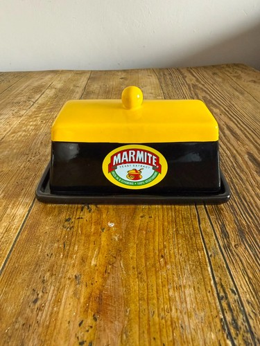 Vintage marmite ceramic butter - marmite,