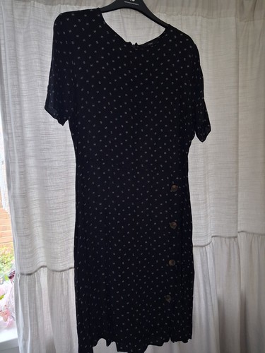 Next black dress with - next, button
