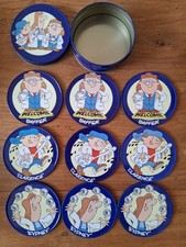 Tetley Tea Coasters In Original Tin.