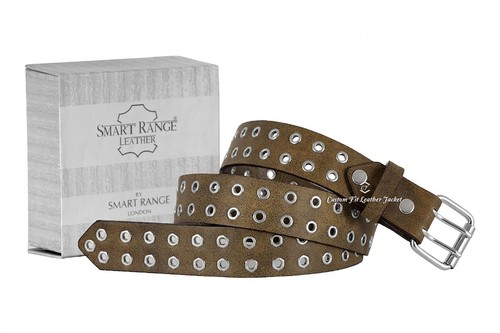 Unisex leather double eyelet - double,