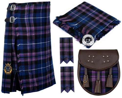 Scottish tartan kilt outfit - tartan,