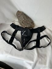 Man Dong & Plum Posing Panties So You In Black Satin With Thigh Suspender Straps