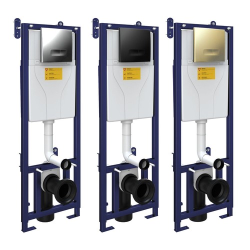 Wall hung toilet frame - wall,