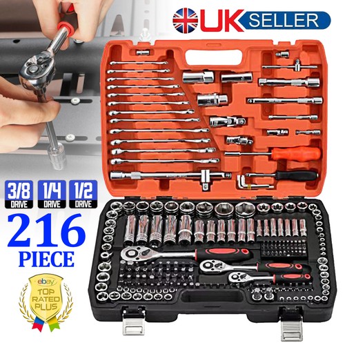 216pcs socket wrench set - wrench, 1/4"