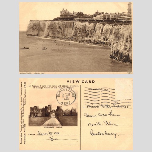 Vintage postcard broadstairs - postcard,