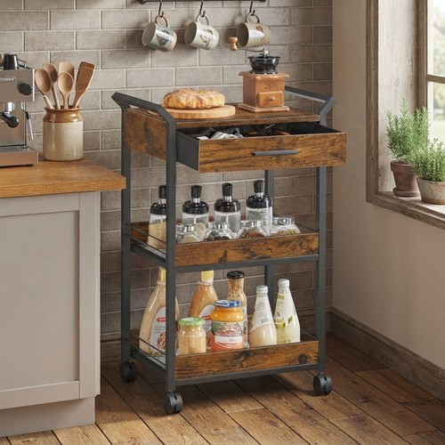 Stylish storage trolley with - with, 4