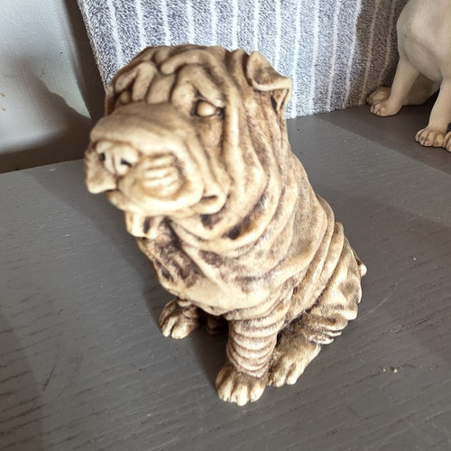 Shar pei dog ornament figurine - ornament,