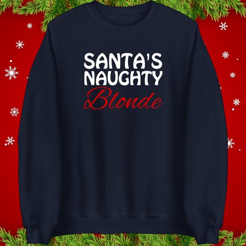 Funny santa naughty blonde - funny,