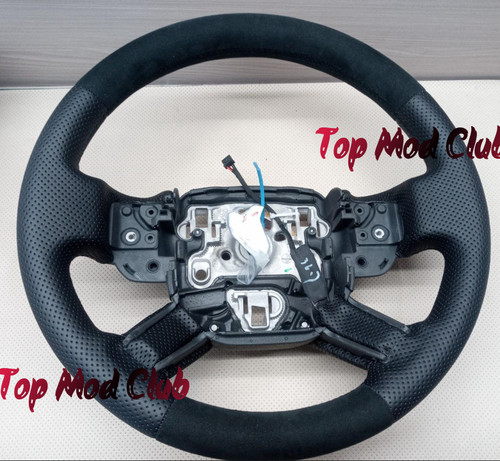 Leather alcantara steering - leather+alcantara,