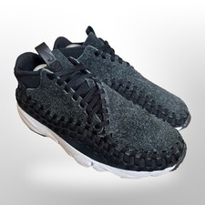 Nike Air Footscape Woven Chukka Black / White Hairy Leather Size Uk 9