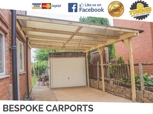 Premium timber lean carport - lean-to,