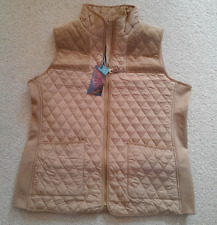 Joules Stately Showerproof Diamond Quilted Gilet - Beige - Size 20 - RRP £74.95