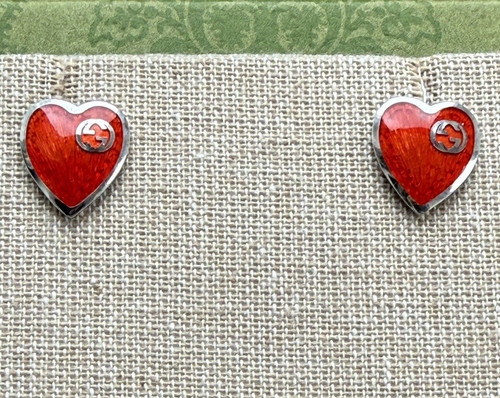 Gucci signed heart - signed, stud