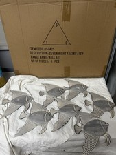 Wholesale Joblot 12 x Aluminum Nautical Fish Wall Art Seven Fish RRP £359.88