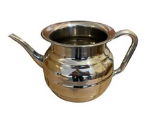 Stainless Steel Lota Wash WC Toilet Bodna Wudu Wudhu Cleaning 1.5L with Handle