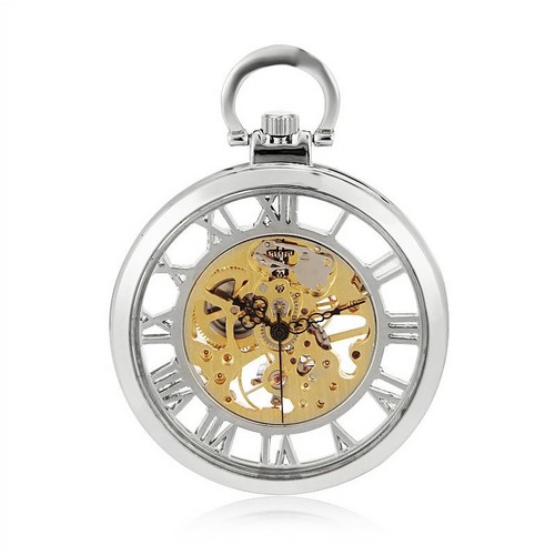 Mens silver alloy - silver, mechanical