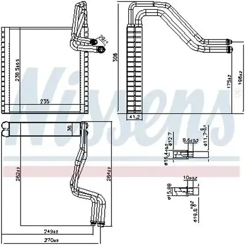 Air conditioning evaporator - , r