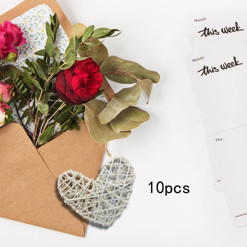 10x wicker rattan - heart, shaped