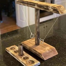 Wooden Ring Toss & Shot Board
