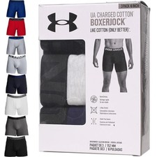 3 Pack Under Armour Mens Boxers 4 Way Stretch Quick Dry Charged Cotton Underwear