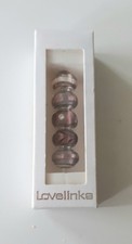 Set of 5 x purple pink Lovelinks charms 925 sterling silver